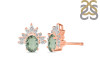 Green Amethyst & White Topaz Stud Earring GRA-RE-71.
