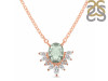 Green Amethyst & White Topaz Necklace GAR-RN-72.
