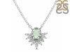 Green Amethyst & White Topaz Necklace GAR-RN-72.