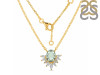 Green Amethyst & White Topaz Necklace GAR-RN-72.