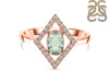 Green Amethyst & White Topaz Ring GRA-RR-134.