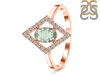Green Amethyst & White Topaz Ring GRA-RR-134.