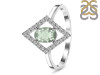 Green Amethyst & White Topaz Ring GRA-RR-134.