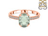 Green Amethyst & White Topaz Ring GRA-RR-207.