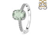 Green Amethyst & White Topaz Ring GRA-RR-207.