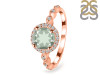 Green Amethyst & White Topaz Ring GRA-RR-267.