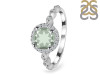 Green Amethyst & White Topaz Ring GRA-RR-267.