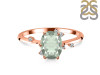 Green Amethyst & White Topaz Ring GRA-RR-318.