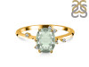 Green Amethyst & White Topaz Ring GRA-RR-318.