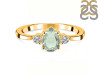 Green Amethyst & White Topaz Ring GRA-RR-335.