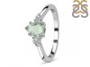 Green Amethyst & White Topaz Ring GRA-RR-335.