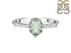 Green Amethyst & White Topaz Ring GRA-RR-35.