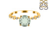Green Amethyst & White Topaz Ring GRA-RR-426.