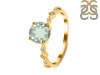 Green Amethyst & White Topaz Ring GRA-RR-426.