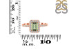 Green Amethyst & White Topaz Ring GRA-RR-432.