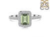 Green Amethyst & White Topaz Ring GRA-RR-432.
