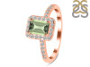 Green Amethyst & White Topaz Ring GRA-RR-432.