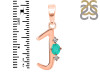 Green Onyx & White Topaz Alphabet J Pendant GRO-RDA-10.