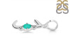 Green Onyx & White Topaz Alphabet J Pendant GRO-RDA-10.