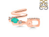 Green Onyx & White Topaz Alphabet W Pendant GRO-RDA-101.
