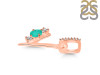 Green Onyx & White Topaz Alphabet Y Pendant GRO-RDA-103.