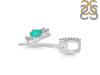 Green Onyx & White Topaz Alphabet Y Pendant GRO-RDA-103.