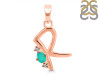 Green Onyx & White Topaz Alphabet R Pendant GRO-RDA-18.