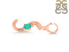 Green Onyx & White Topaz Alphabet S Pendant GRO-RDA-19.