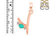 Green Onyx & White Topaz Alphabet Y Pendant GRO-RDA-25.