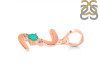 Green Onyx & White Topaz Alphabet Z Pendant GRO-RDA-26.