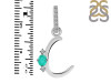 Green Onyx & White Topaz Alphabet C Pendant GRO-RDA-29.