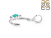 Green Onyx & White Topaz Alphabet C Pendant GRO-RDA-3.