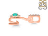 Green Onyx & White Topaz Alphabet G Pendant GRO-RDA-33.