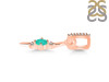 Green Onyx & White Topaz Alphabet I Pendant GRO-RDA-35.
