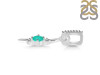Green Onyx & White Topaz Alphabet I Pendant GRO-RDA-35.