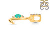 Green Onyx & White Topaz Alphabet L Pendant GRO-RDA-38.