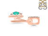 Green Onyx & White Topaz Alphabet M Pendant GRO-RDA-39.