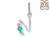 Green Onyx & White Topaz Alphabet N Pendant GRO-RDA-40.