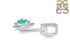Green Onyx & White Topaz Alphabet N Pendant GRO-RDA-40.