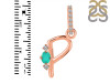 Green Onyx & White Topaz Alphabet P Pendant GRO-RDA-42.