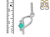 Green Onyx & White Topaz Alphabet P Pendant GRO-RDA-42.