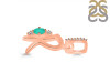 Green Onyx & White Topaz Alphabet R Pendant GRO-RDA-44.
