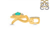 Green Onyx & White Topaz Alphabet R Pendant GRO-RDA-44.