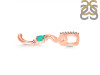 Green Onyx & White Topaz Alphabet S Pendant GRO-RDA-45.