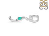 Green Onyx & White Topaz Alphabet S Pendant GRO-RDA-45.