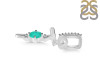 Green Onyx & White Topaz Alphabet T Pendant GRO-RDA-46.