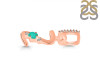 Green Onyx & White Topaz Alphabet Z Pendant GRO-RDA-52.
