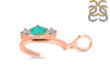 Green Onyx & White Topaz Alphabet C Pendant GRO-RDA-55.