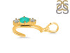 Green Onyx & White Topaz Alphabet C Pendant GRO-RDA-55.