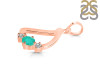 Green Onyx & White Topaz Alphabet D Pendant GRO-RDA-56.